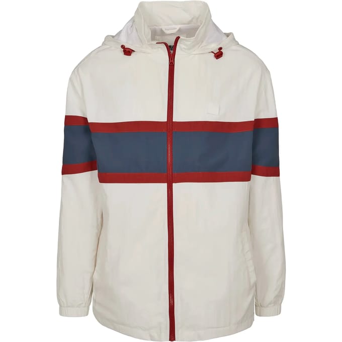 Urban Classics - Crinkle Nylon Anorak white Windbreaker jacket - S - Wit