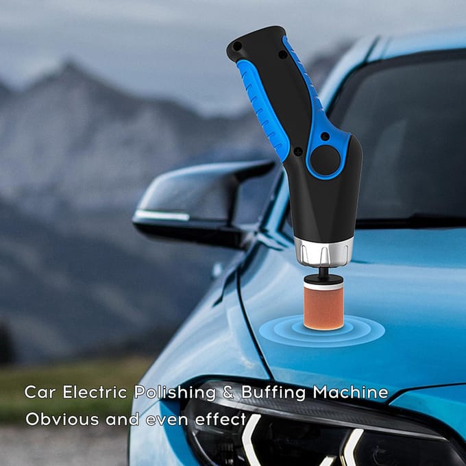 Elektrische USB Oplaadbare Autopoetsmachine Kit Mini Draagbare Auto Slijpen Krasherstel With USB Cable blauw