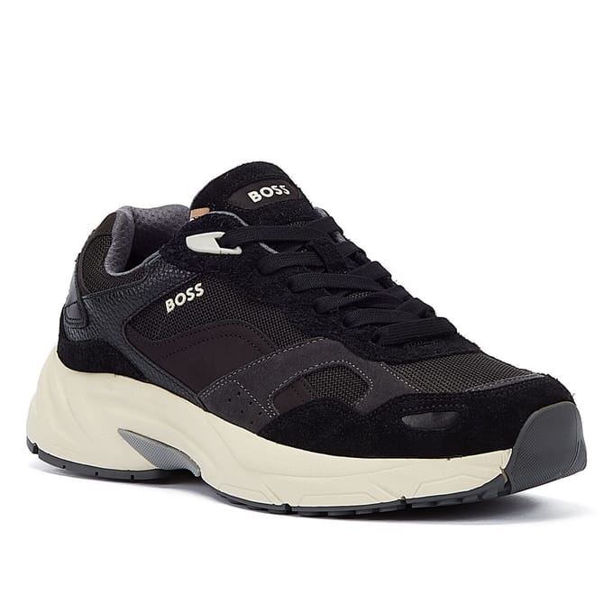 Boss Levitt Runn Heren Antracietkleurige Trainers