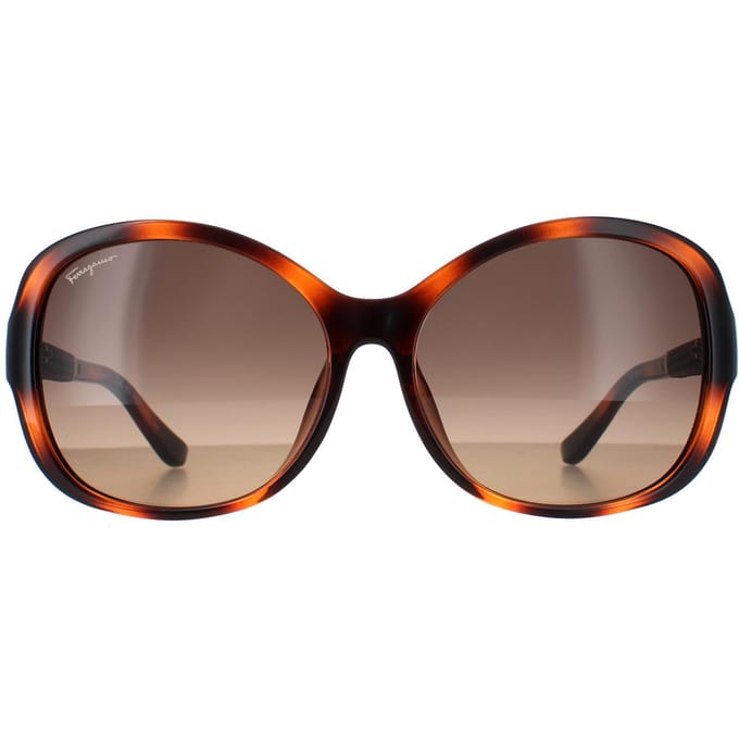 Salvatore Ferragamo SF744SLA 214 tortoise bruin gradiÃ«nt zonnebril