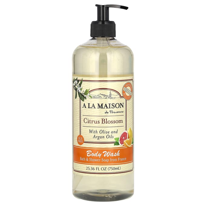 A La Maison de Provence, Gel Douche, Fleur d'Agrumes, 75 cl (750ml) beige