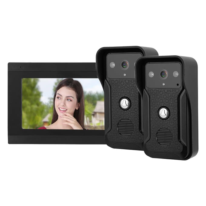 7 inch 2 Camera's 1080P Video Intercom Bedraad Wifi Deurtelefoon Nachtzicht Camera
