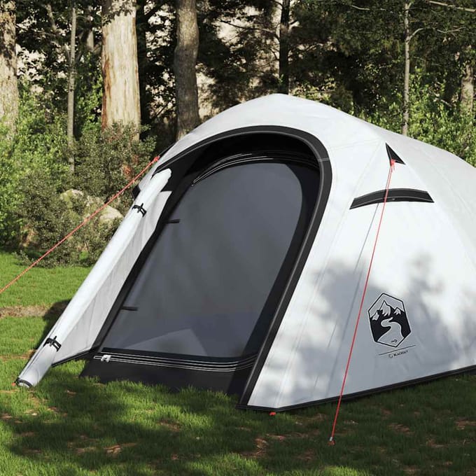 vidaXL - Tunneltent - 3-persoons - waterdicht - verduisterend - stof - wit