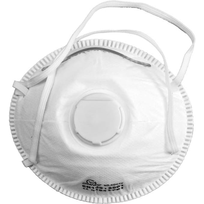 Vorel - Wegwerp Filter Halfmaskers - P1 Bescherming - Uitlaatklep - 5 stuks