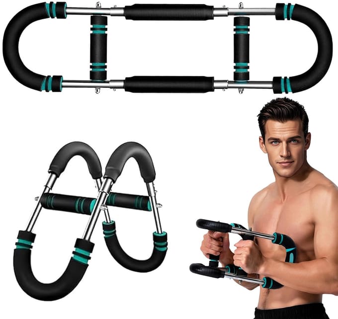 Unyqoos® Verstelbare armtrainer voor veelzijdige spiertraining met draagbaar ontwerp