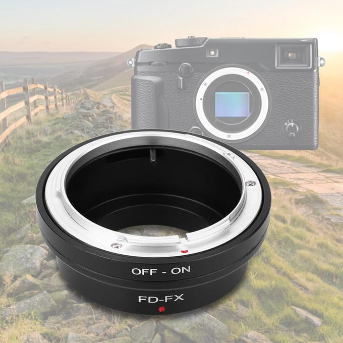 FD-FX voor Canon FD Mount Lens Adapter Ring voor Fujifilm FX X Mount Camera black