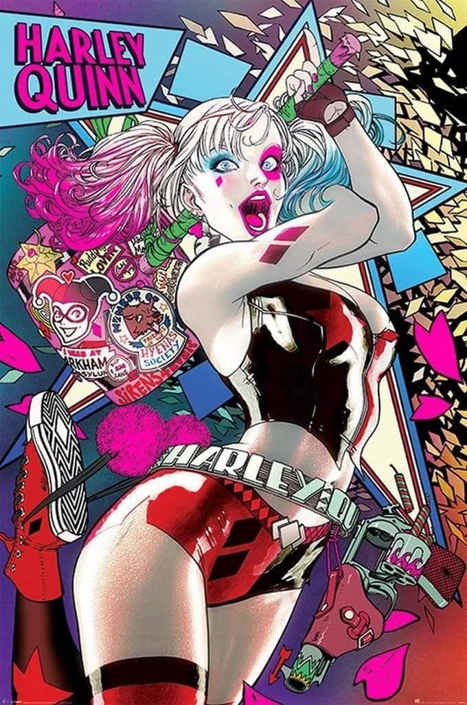 Hole in the Wall DC Batman Maxi Poster-Harley Quinn Neon (Diversen) Nieuw