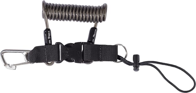Procean Duiken Lanyard | Haak | splitring | koord | zwart