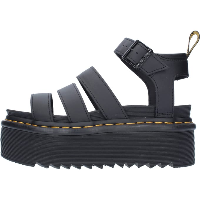 Sandalen met sleehak Dr. Martens Blaire Quad Black Hydro