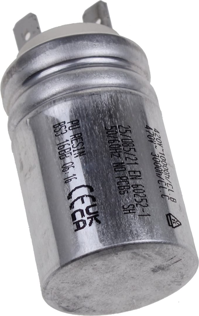 WHIRLPOOL - CONDENSATOR 5µF - S2 d30 W/S 6,3x0,8 MET EU - C00861174