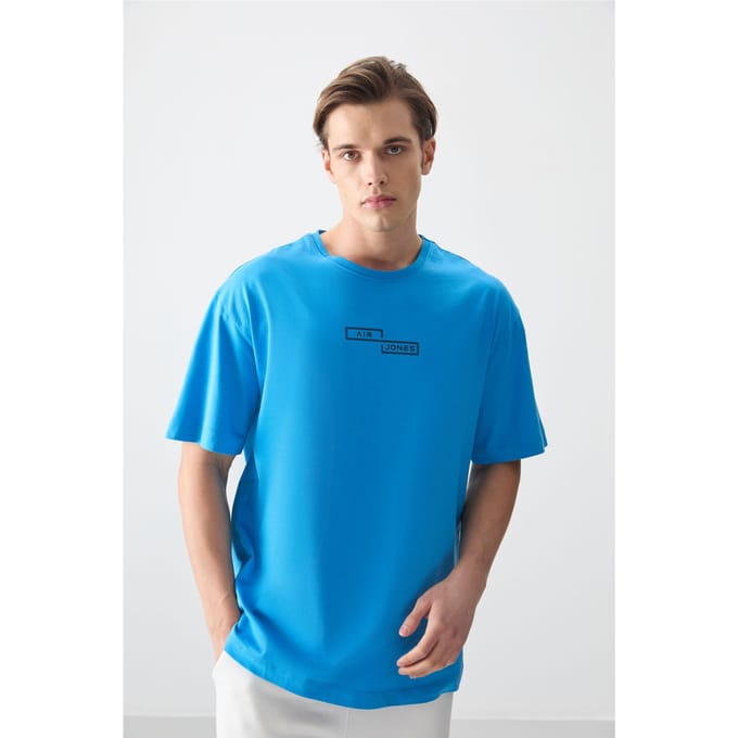 Oversized Katoenen Bedrukt T-shirt