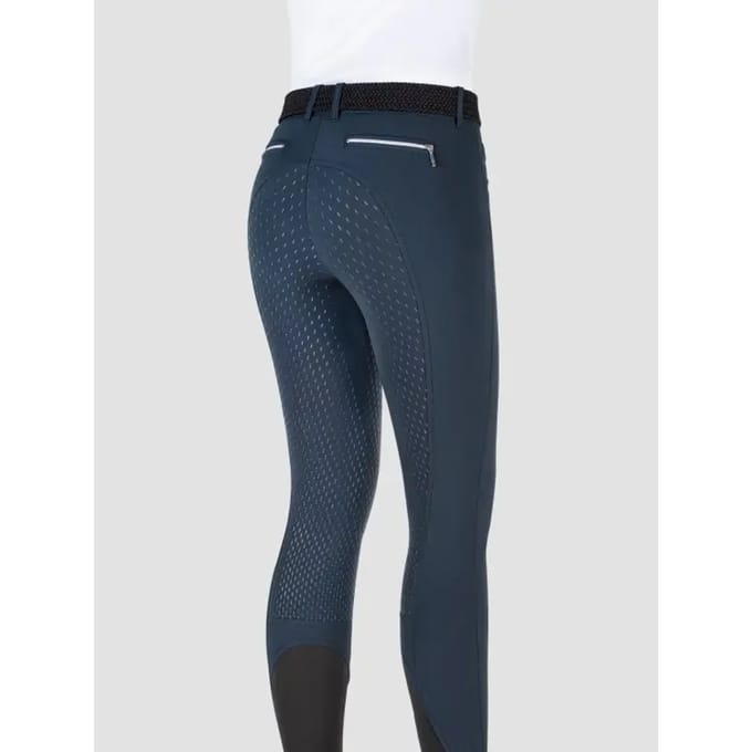 Equiline Rijbroek Cedar X-Grip Fullseat - maat 34 - blue