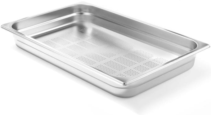 HENDI Geperforeerde GN-container – roestvast staal 18/10 – 9L – 65mm hoog