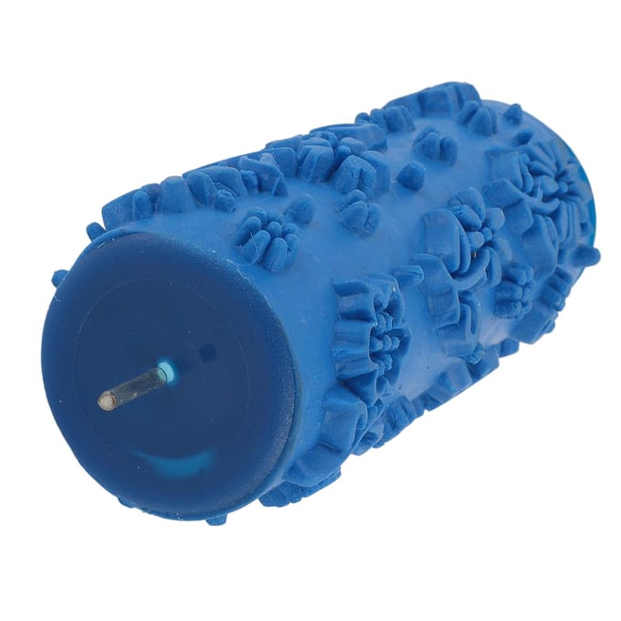5 inch Patroon Verfroller Textuur Rubber Roller Decoratieve Rubber Roller voor Doe-het-zelf Schilders blue
