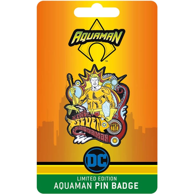 Fanattik Aquaman DC Comics Limited Edition Pin Badge