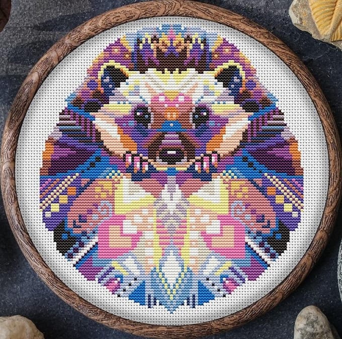 Borduurpakket MANDALA EGEL -AWSOME PATTERNS