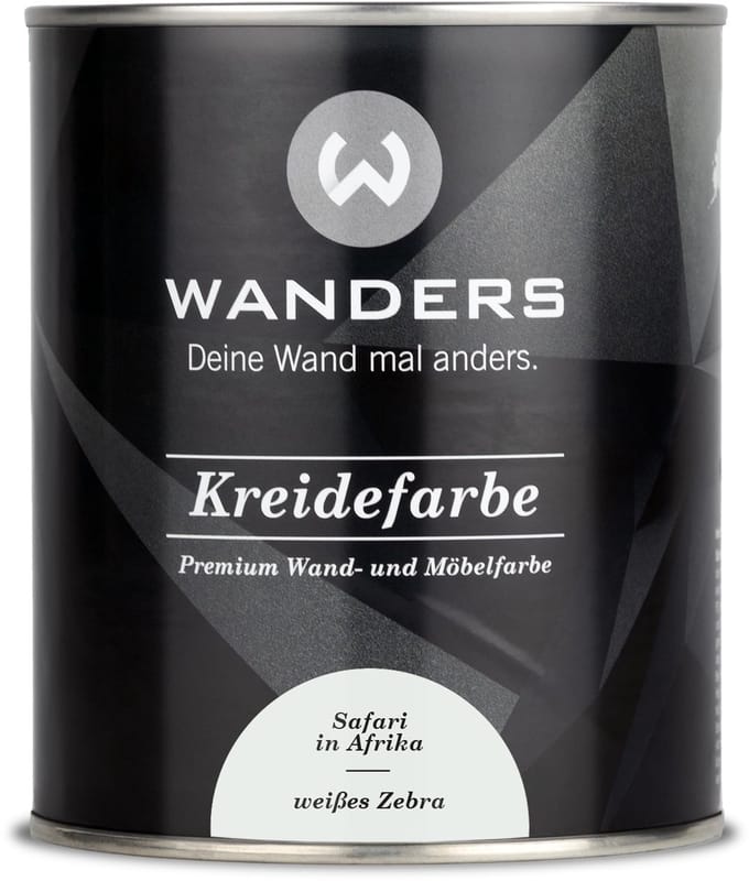 Wanders24 Shabby Chic krijtverf – 750 ml – Wit Zebra – mat