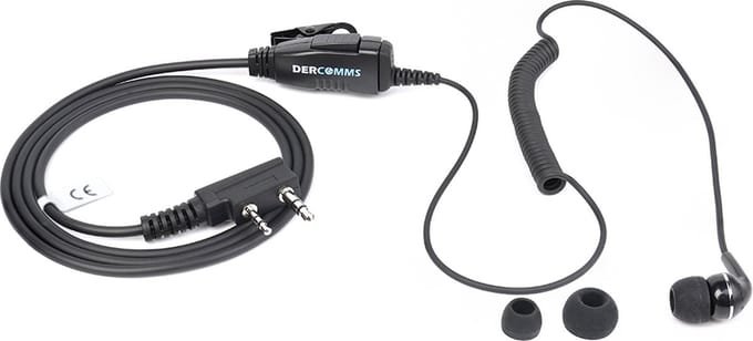 DerComms® Oordopje voor Kenwood TK3201, TK3501, TK3401, TK3701, NX1200, NX1300, TK-D240, TK-D340, TK-2000