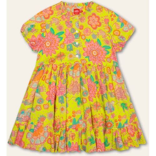 Oilily Dirndle Jurk- maat116/6yr Limeade