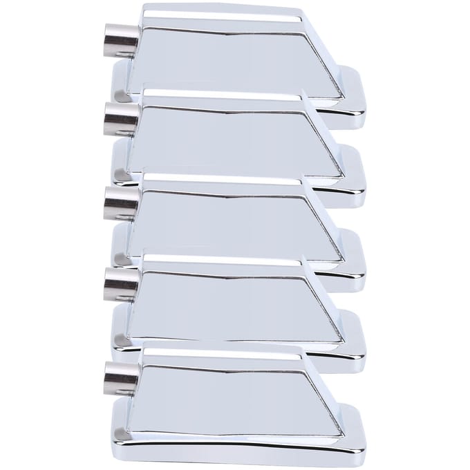 5 stuks Snaredrum Lug Klauwhaak Rechthoekig Verchroomd Bas Vervangingsonderdelen Accessoires white