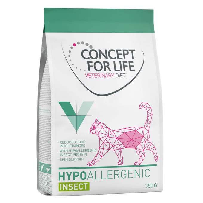 Concept for Life Veterinary Diet Hypoallergenic Insect Kattenvoer - 350 g