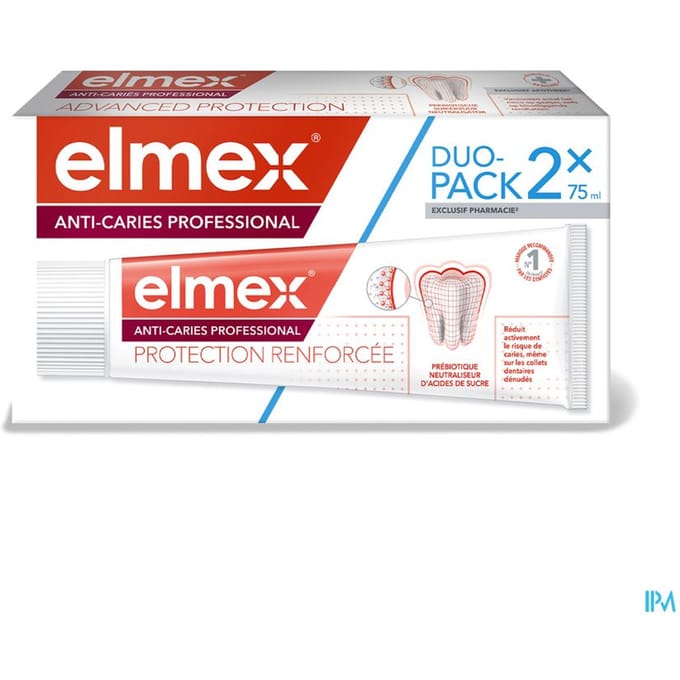 Elmex Anti-Caries Tandpasta Professioneel Set van 2 x 75 ml