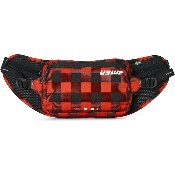 Uswe Waist 2l Hip Pack Flannel Red/black - UNI
