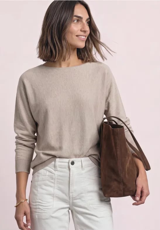 Dolman-trui met boothals