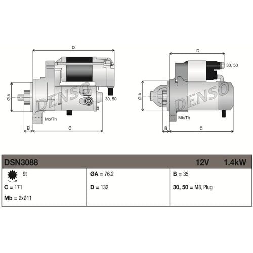 Starter DENSO DSN3088