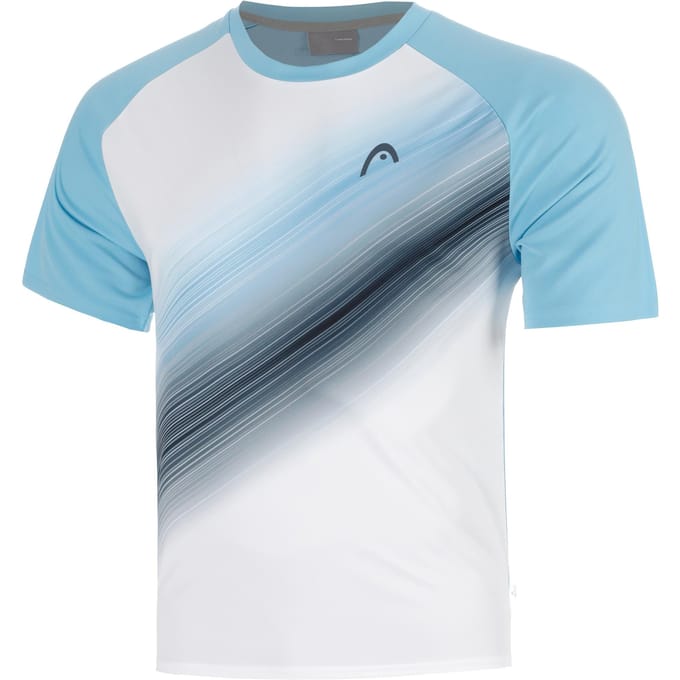 HEAD Topspin T-shirt Heren-lichtblauw, wit