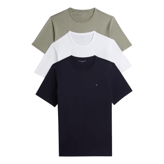 Regular fit t-shirt van puur katoen in set van 3