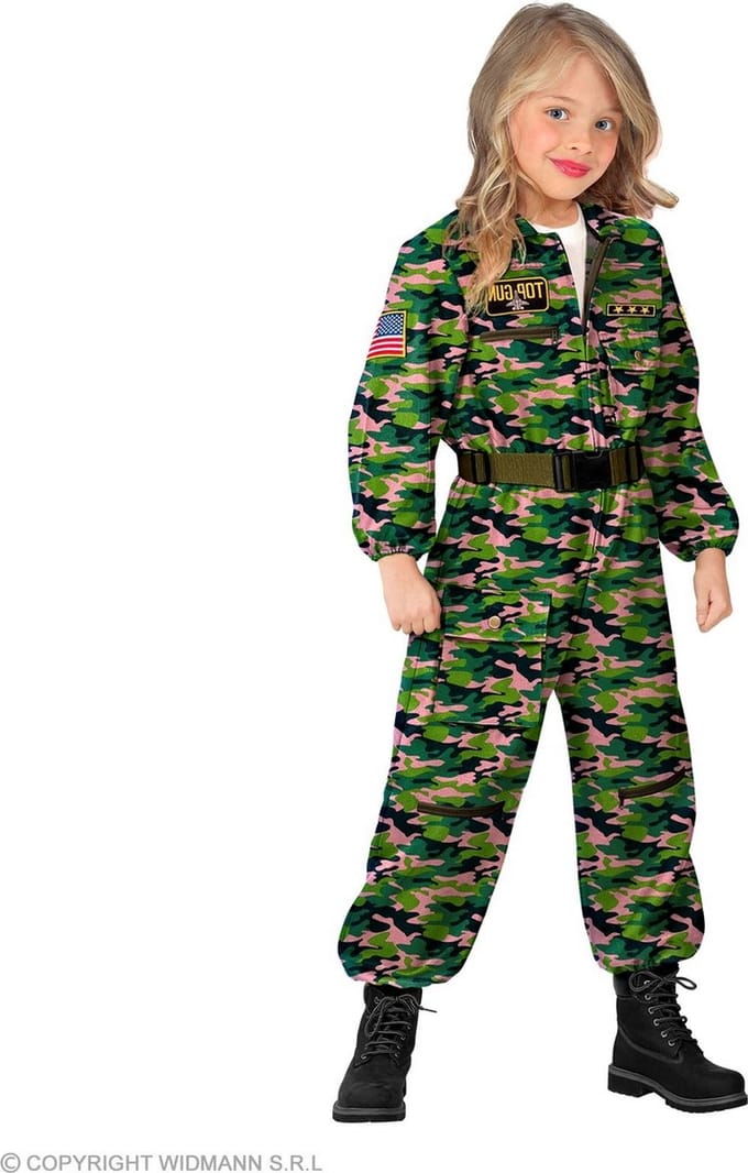 Straaljager pilote camouflage Jacky kind