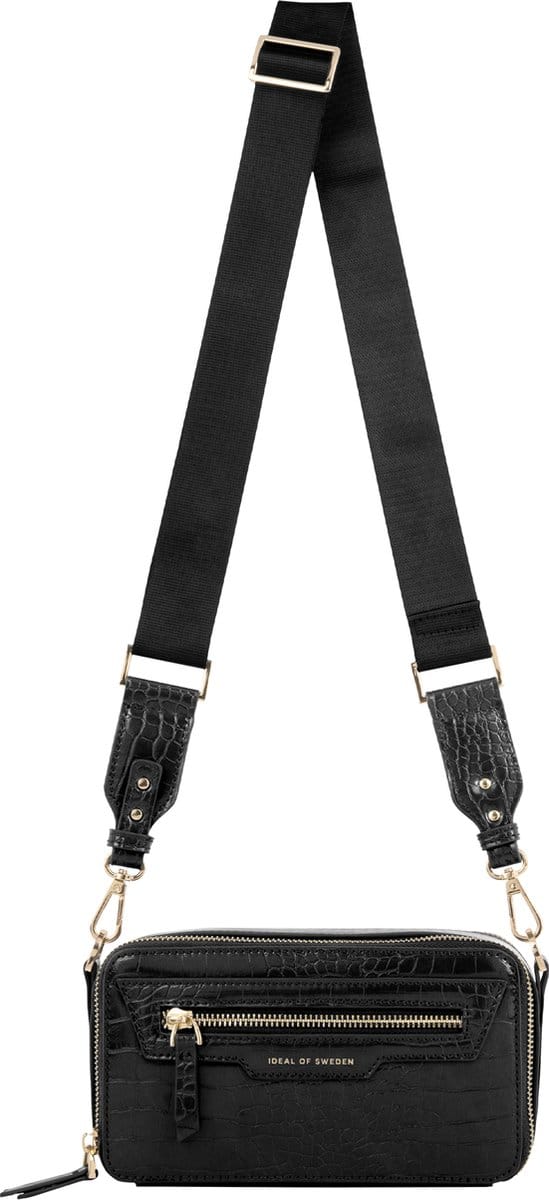 iDeal of Sweden Bobbi Camera Bag Black Croco