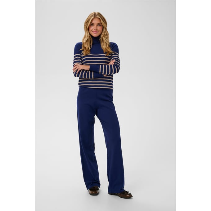 Saint Tropez MilaSZ Pants Dames Broek - Navy Peony