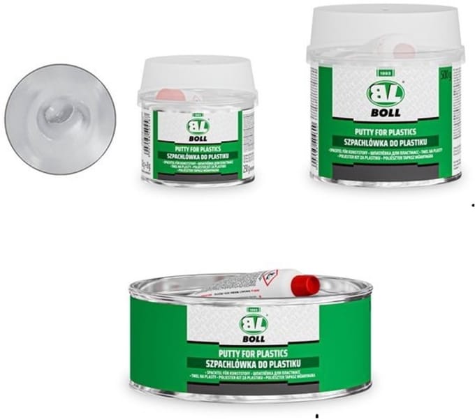 BOLL - Polyester Plamuur - 1kg - Incl. Verharder - Voor Kunststoffen