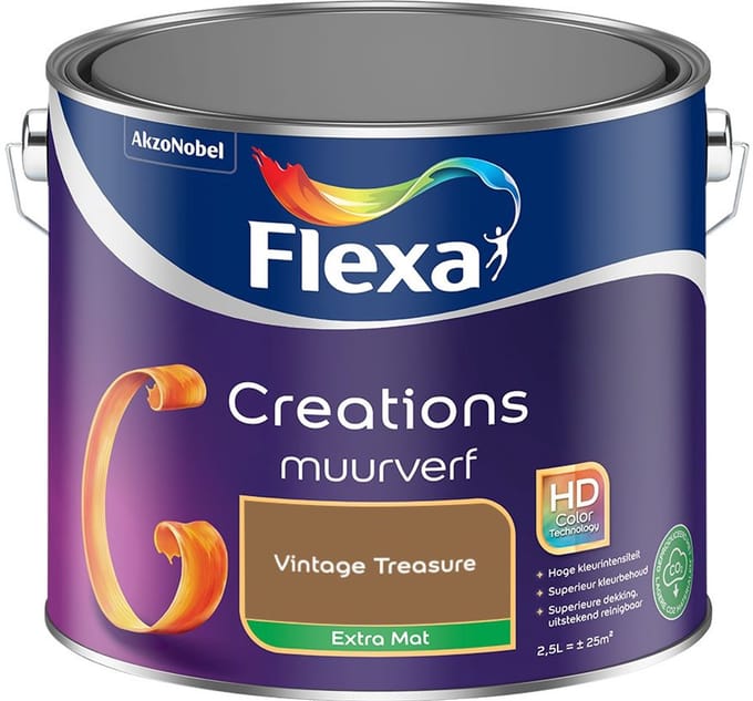 Flexa - Creations Muurverf Extra Mat - Vintage Treasure - Mengverf - 2,5 L