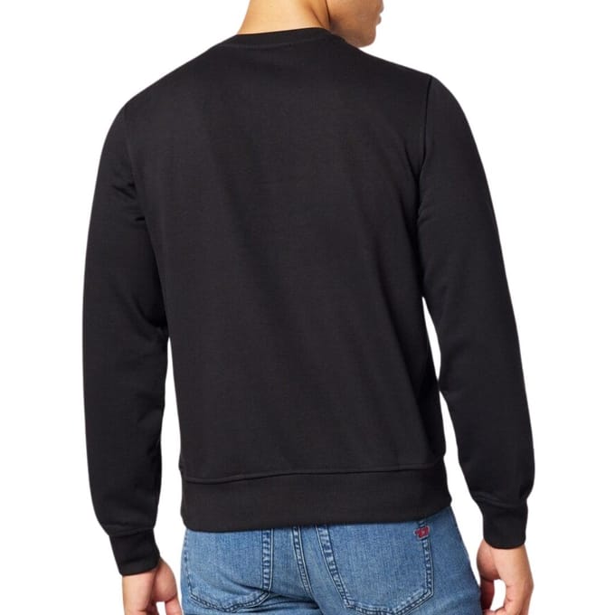 Diesel Unisex Volwassenen Patch Logo Sweater (Zwart/Zwart)