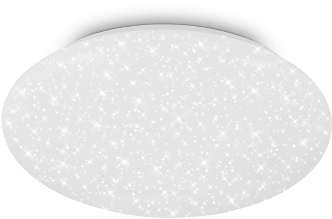 BRILONER GIT – LED Plafondlamp – sterrenhemel effect – 4.000K neutraal wit licht – wit – Ø38 cm