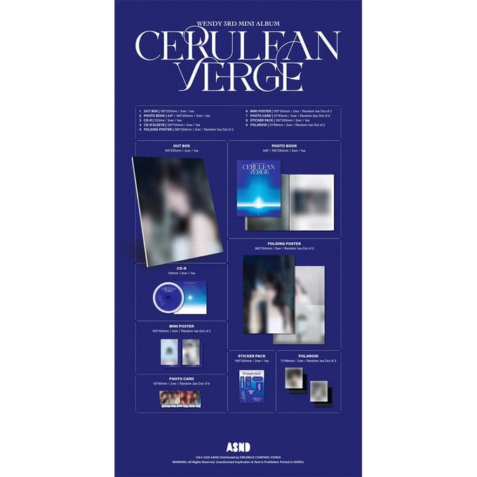 WENDY - Cerulean Verge (Livre photo Ver.) B