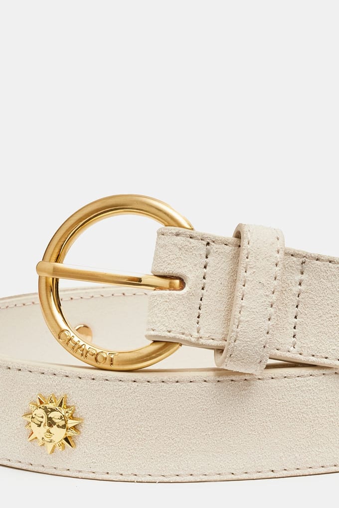 Fabienne Chapot Studded Sun Belt Cosy White Maat: 105 | Riemen Outlet | Dames | Wit