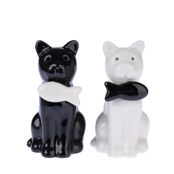 TIAKI peper- en zoutstel "Cats" set van 2