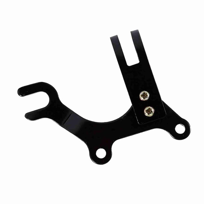 Verstelbare Schijf Fietsrem Adapter Beugel Met Fiets Zadelpen Klem Frame Adapter Bevestiging black
