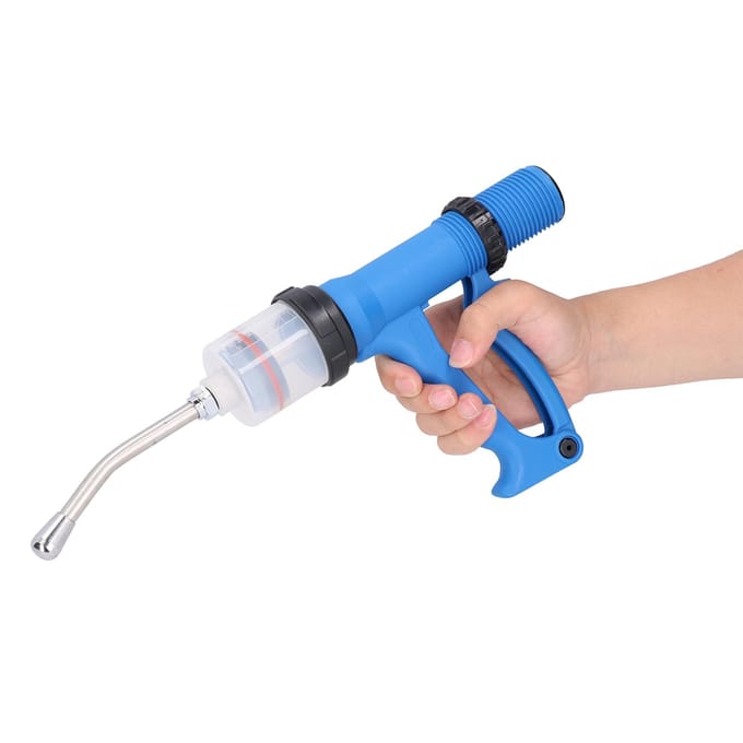 Continue Spuit 70ml Verstelbare Injector Veterinaire Accessoire voor Varken Rund Schap blue