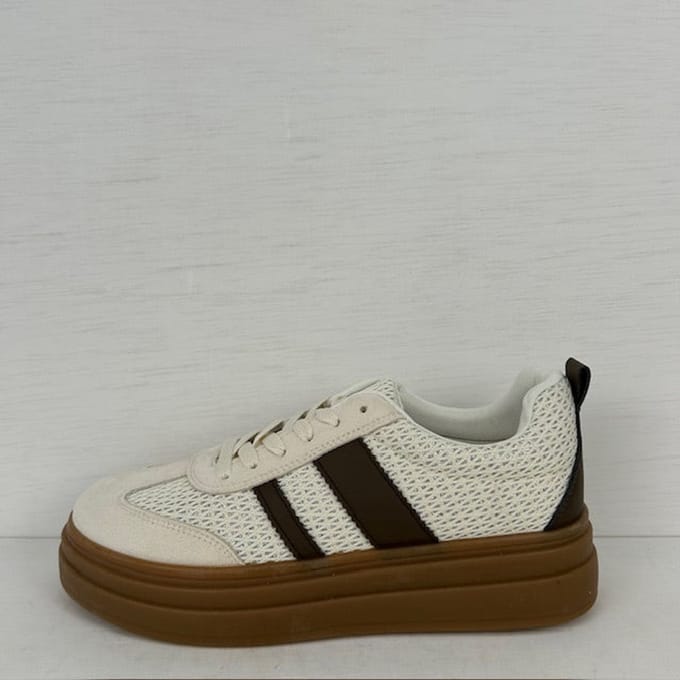 Retro sneakers met leuk design beige Beige / 36