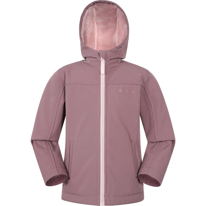 Mountain Warehouse Kinder/Kids Arctic Borg gevoerd softshell jack (Roze)