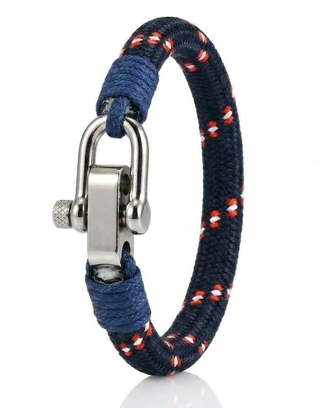 Touw armband Surfer Galeara Mao Rood - Blauw Heren Dames 18.5cm