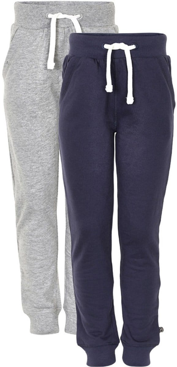 Minymo kinderjoggingbroek Basic 36 Sweat Pant (2-pack) donkerblauw