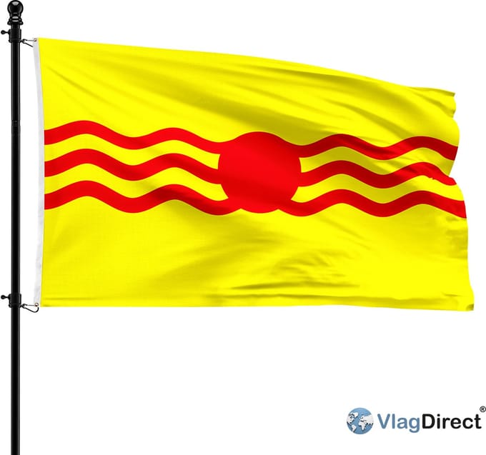 Gemeente Ferrières vlag - 90 x 150 cm.