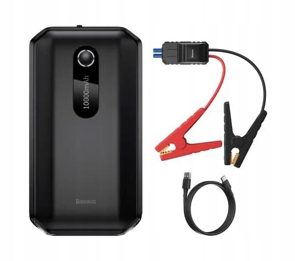 Baseus Super Energy Car Jump Starter 10000mAh 1000A USB (black) - 10000 mAh