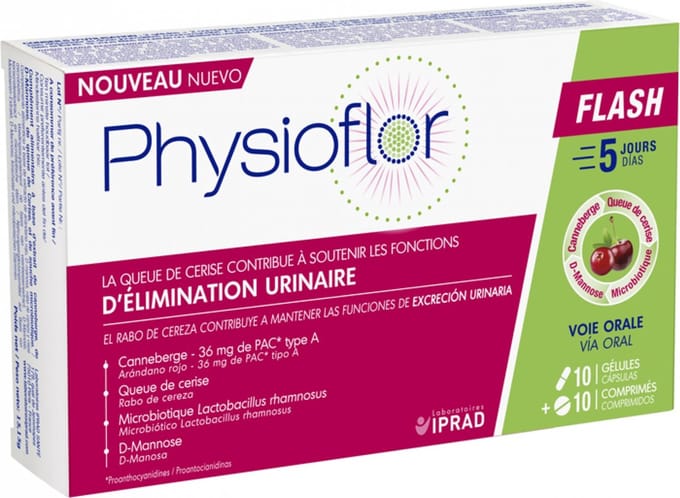Laboratoires IPRAD Physioflor Flash 10 Capsules + 10 Tabletten